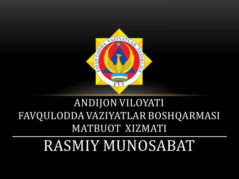 Шаҳрихон туманида содир бўлган ёнғин юзасидан Расмий муносабат